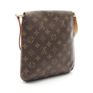 Louis Vuitton Shoulder Short Salsa Monogram Brown Musette Bag